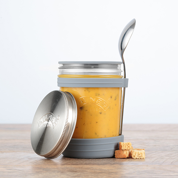 Набор из банки и ложки для супа 350 мл