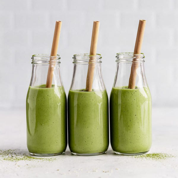 Набор из 4 соломинок из бамбука и щеточки Colour