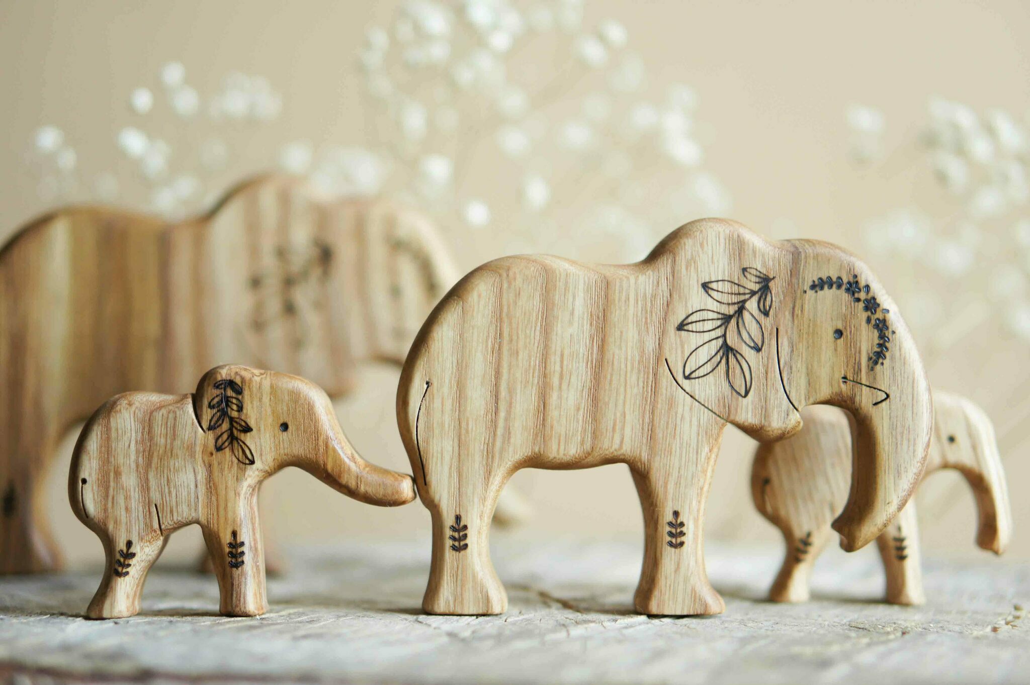 Wooden best sale elephant toy