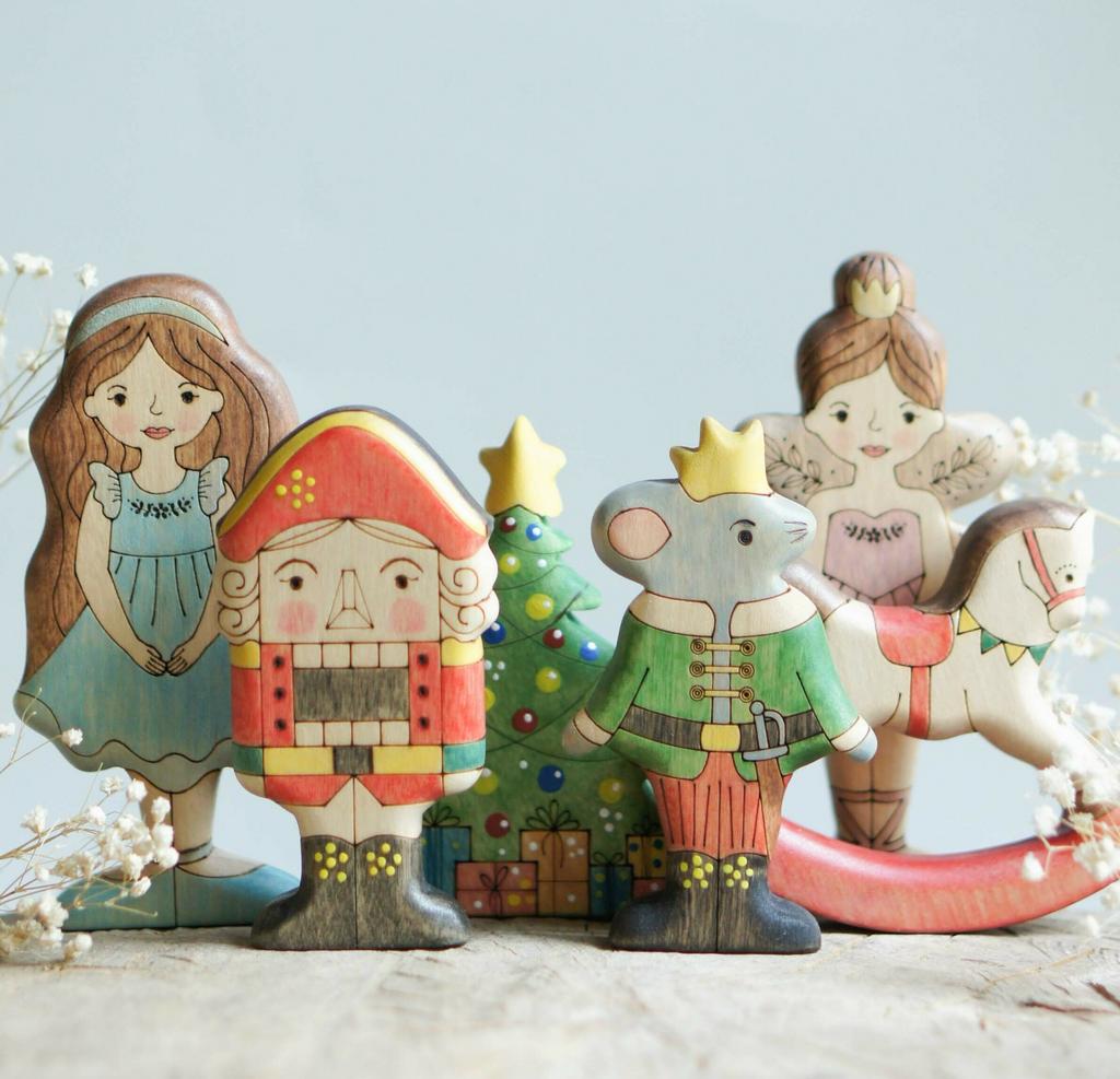 NEW Set of orders 8 Nutcracker Wooden Dolls