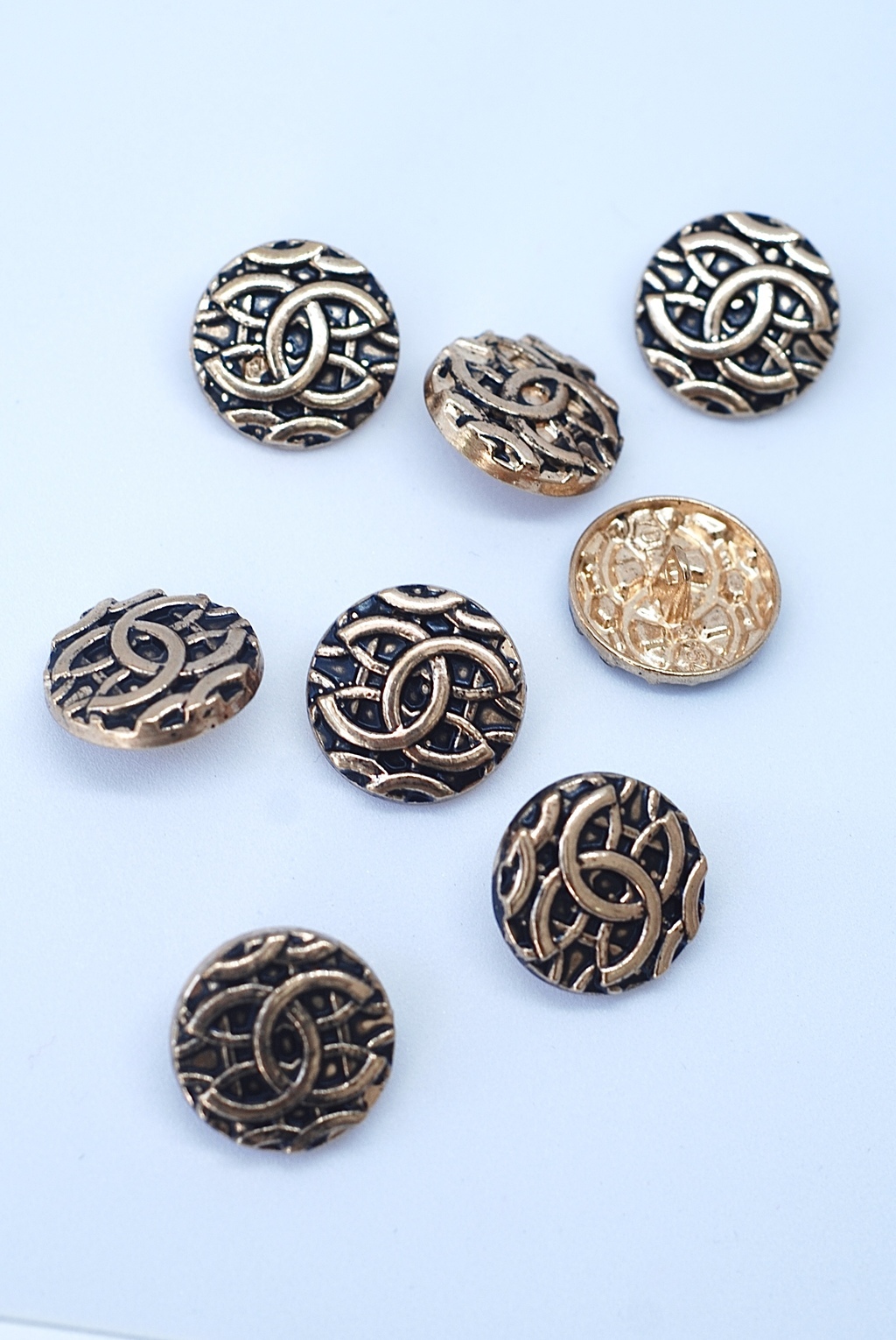 Button 20 mm, alloy/plastic