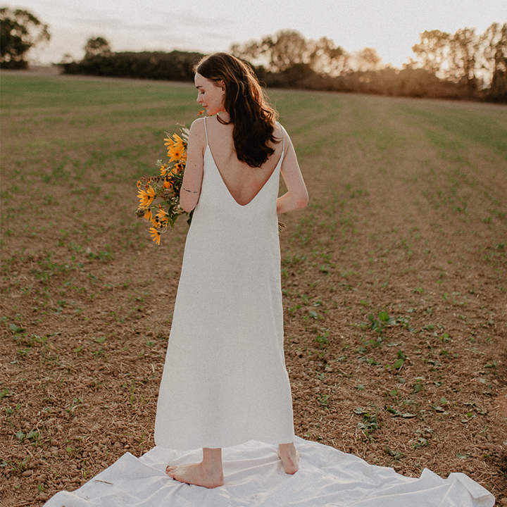 Open back dress