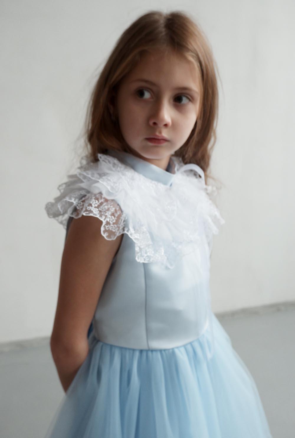 Платье Tilda голубого цвета - грн купить в интернет-магазине Kachorovska