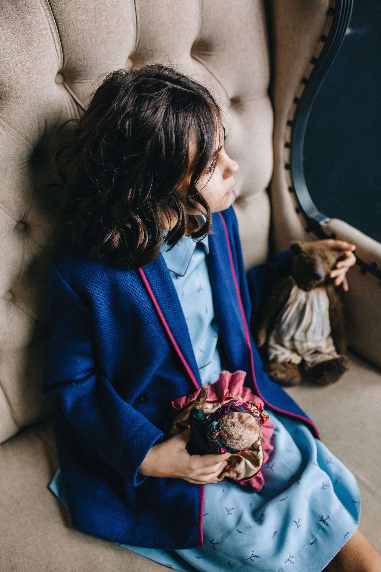 ВОВНЯНИЙ КАРДИГАН ( СИНІЙ)