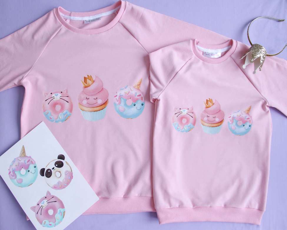 Cвитшоты розовый с "Пончик"