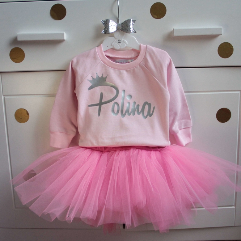 Cвитшот розовый именной