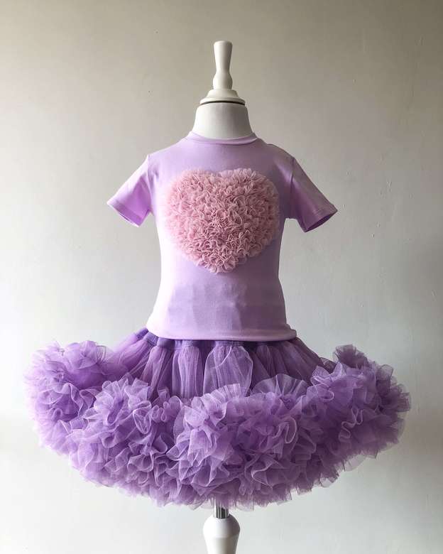 Футболка лавандовая "Сердце"