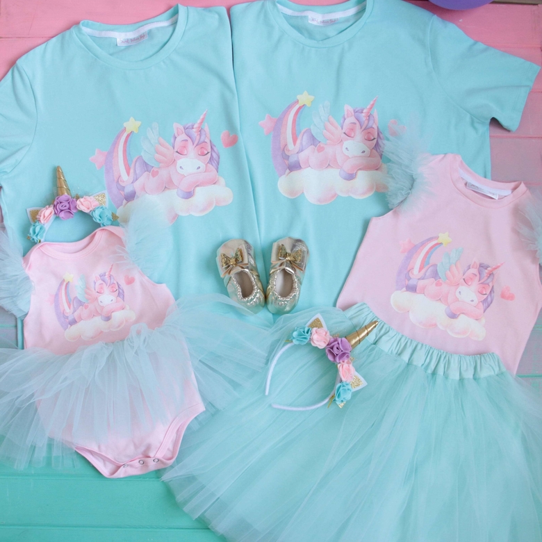 Футболка мятная "Пони"