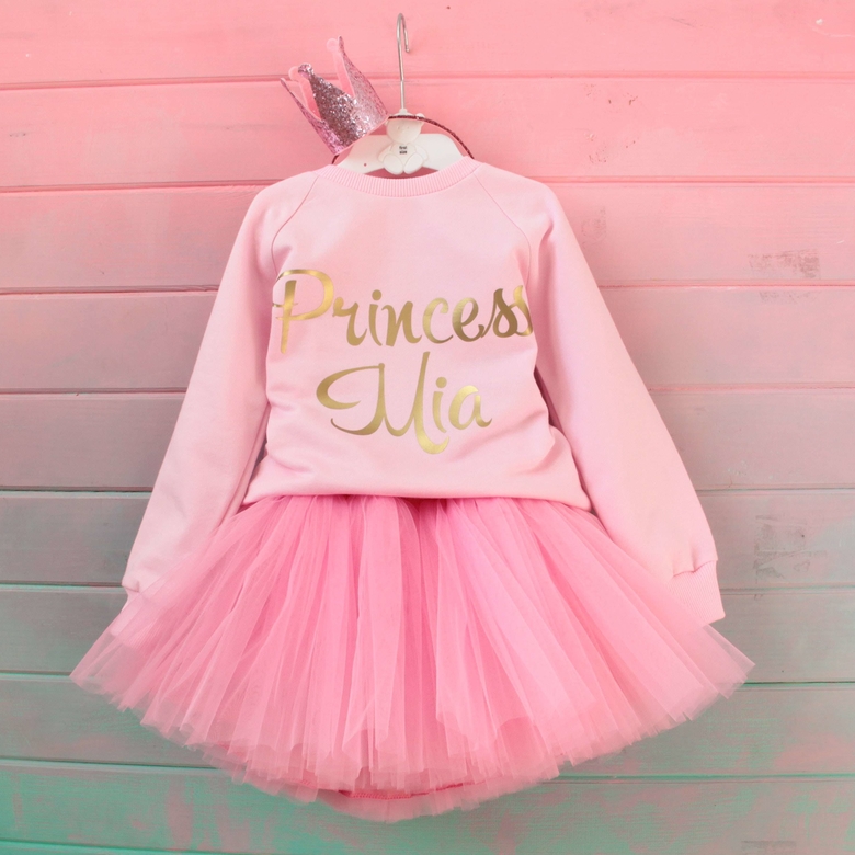 Cвитшот розовый именной