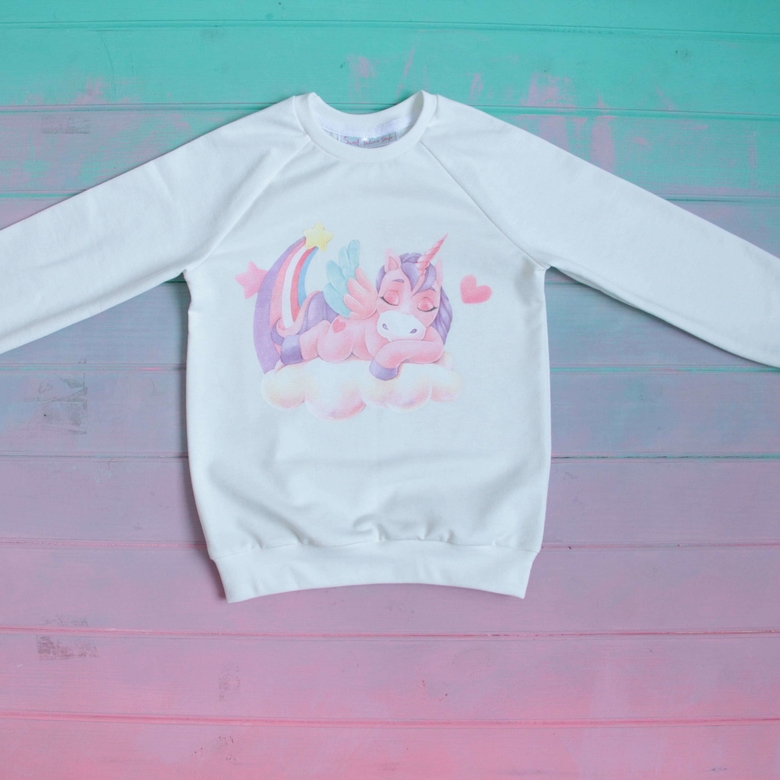 Cвитшот молочный с "Пони"