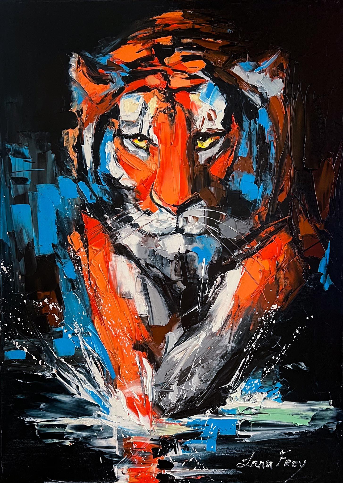 Running tiger
