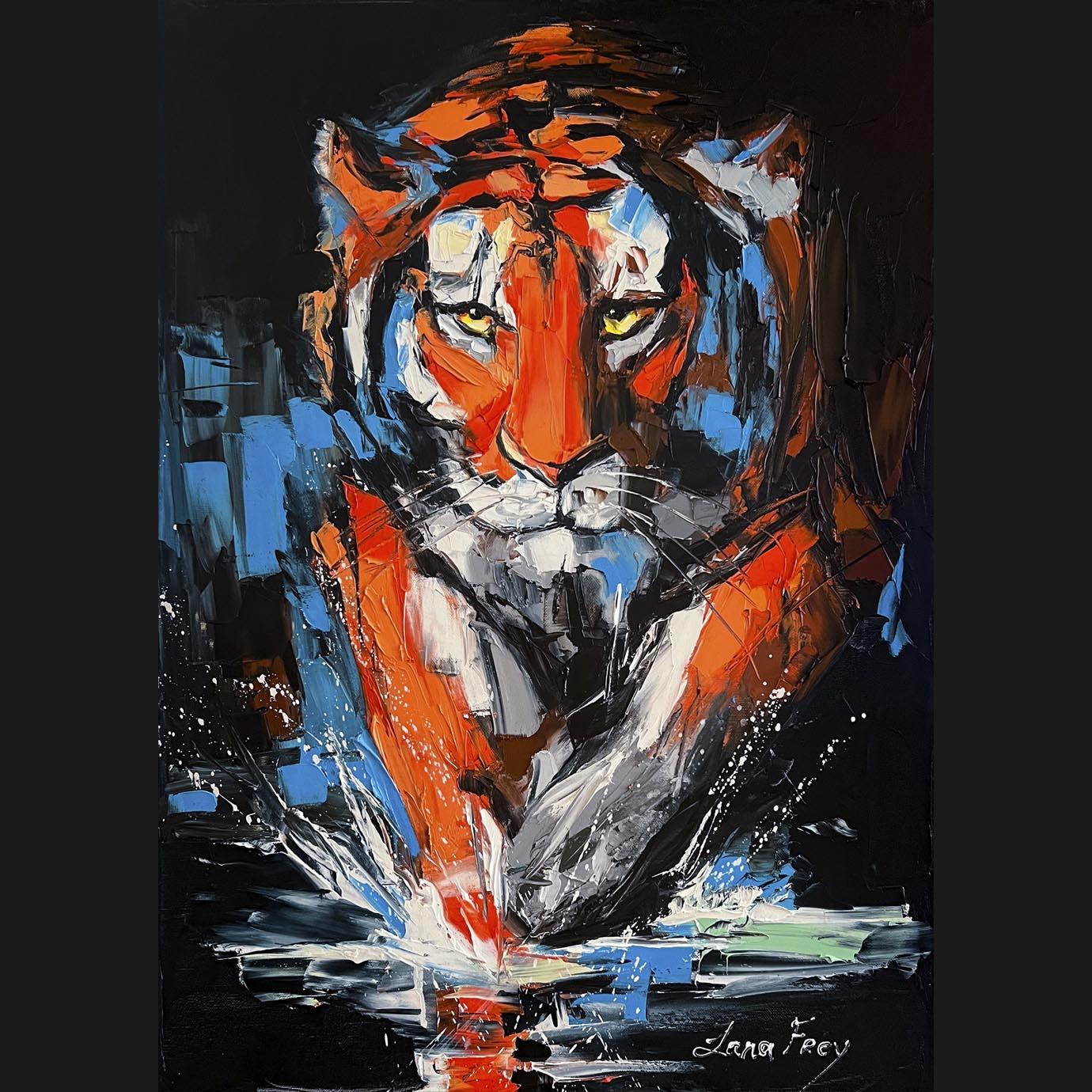 Running tiger