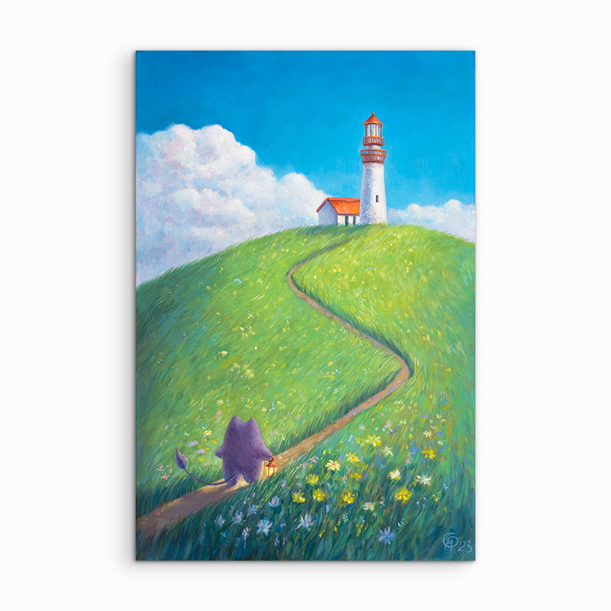 "Magic Light for the Lighthouse" 60x40 cm