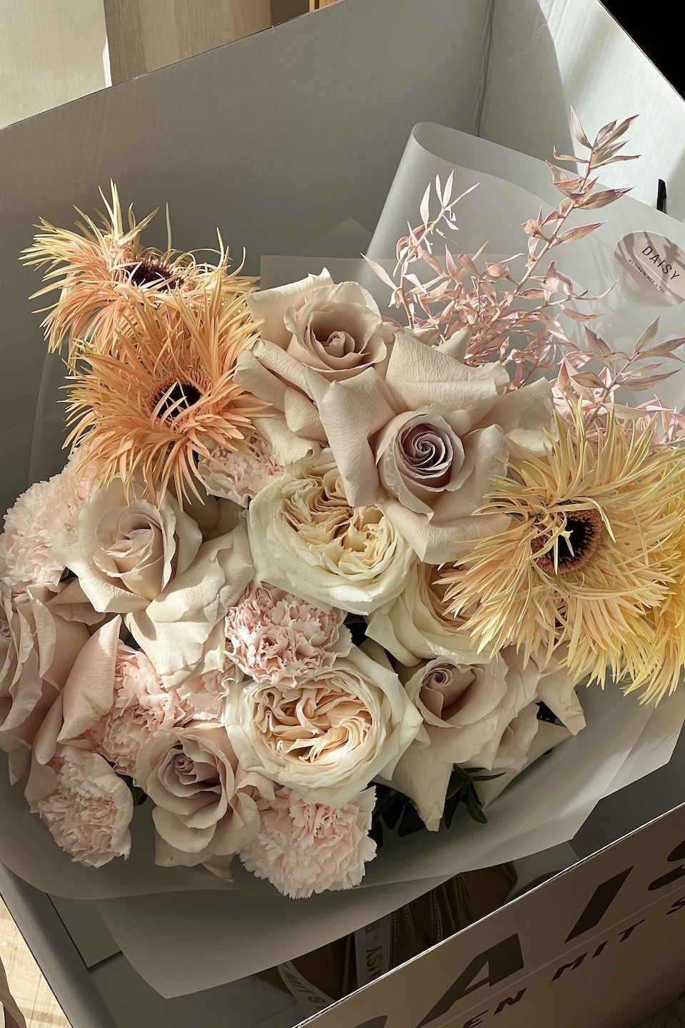 Daisy Special Strauß "Shades of beige"