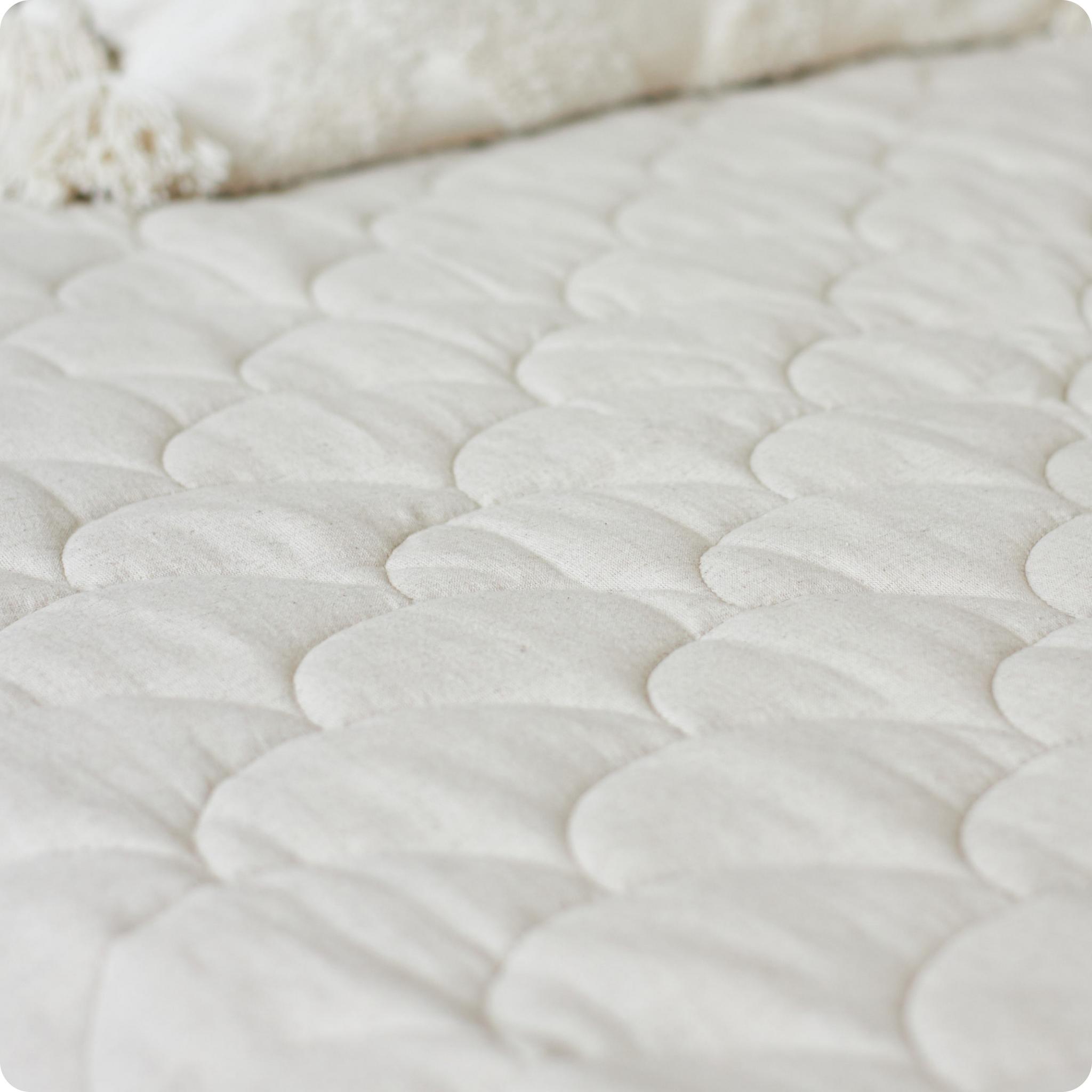 LINEN NATURE, покрывало на кровать стеганое льняное, цвет натуральный бежевый