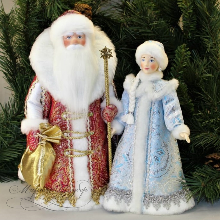 Новогодняя кукла Снегурочка 50 см
