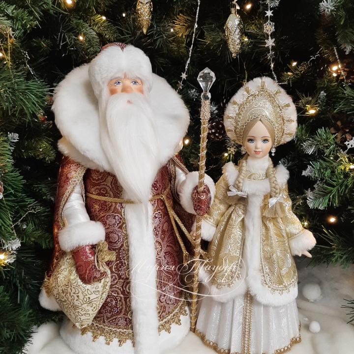 Игрушки куклы под елку Дед Мороз и Снегурочка оптом и в розницу от производителя