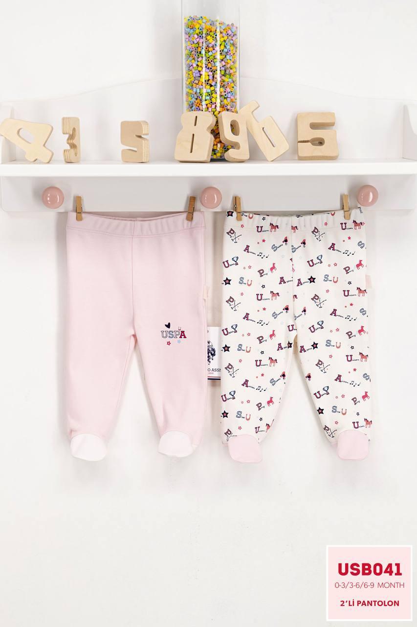 Ползунки U.S. POLO ASSN PINK 2шт.