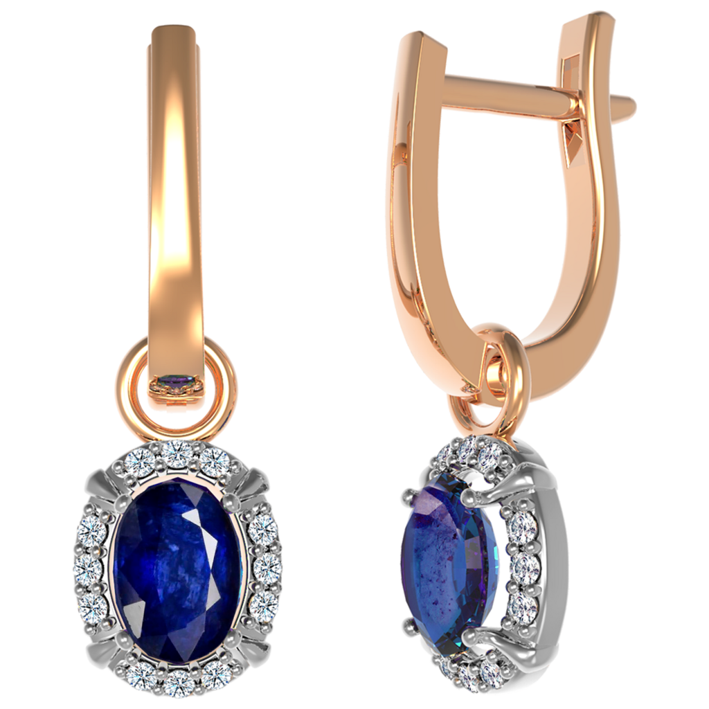 Сережки Кармін