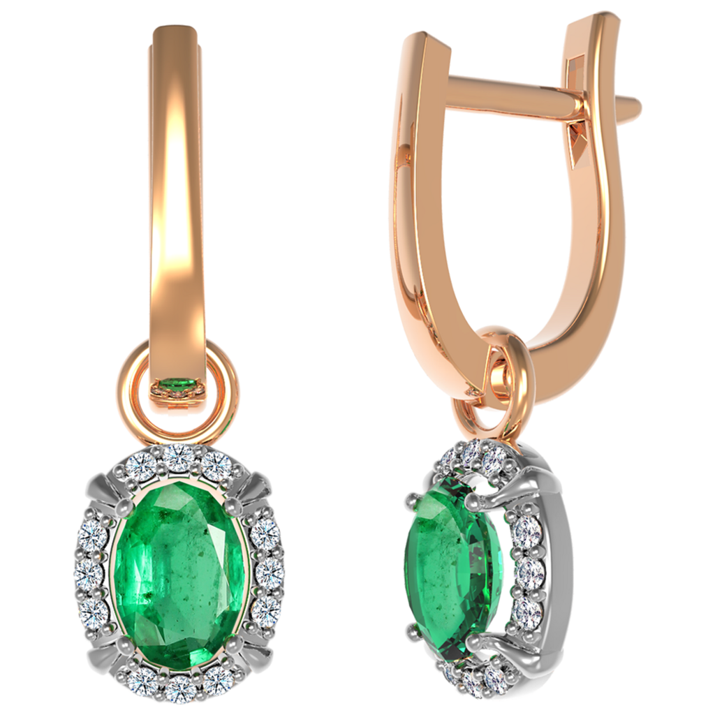 Сережки Кармін