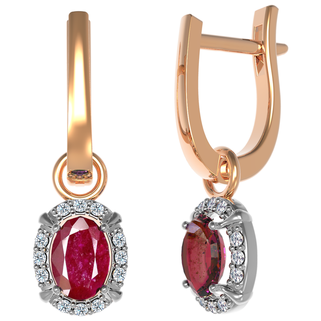 Сережки Кармін