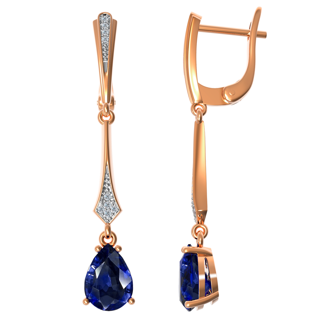 Сережки Роза