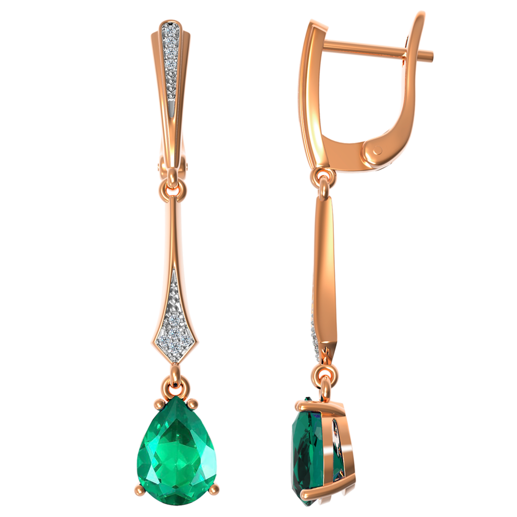 Сережки Роза