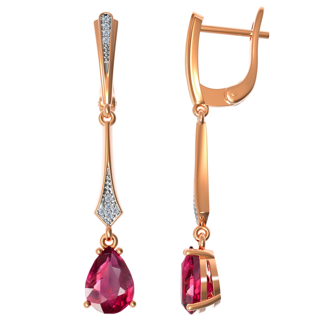 Сережки Роза