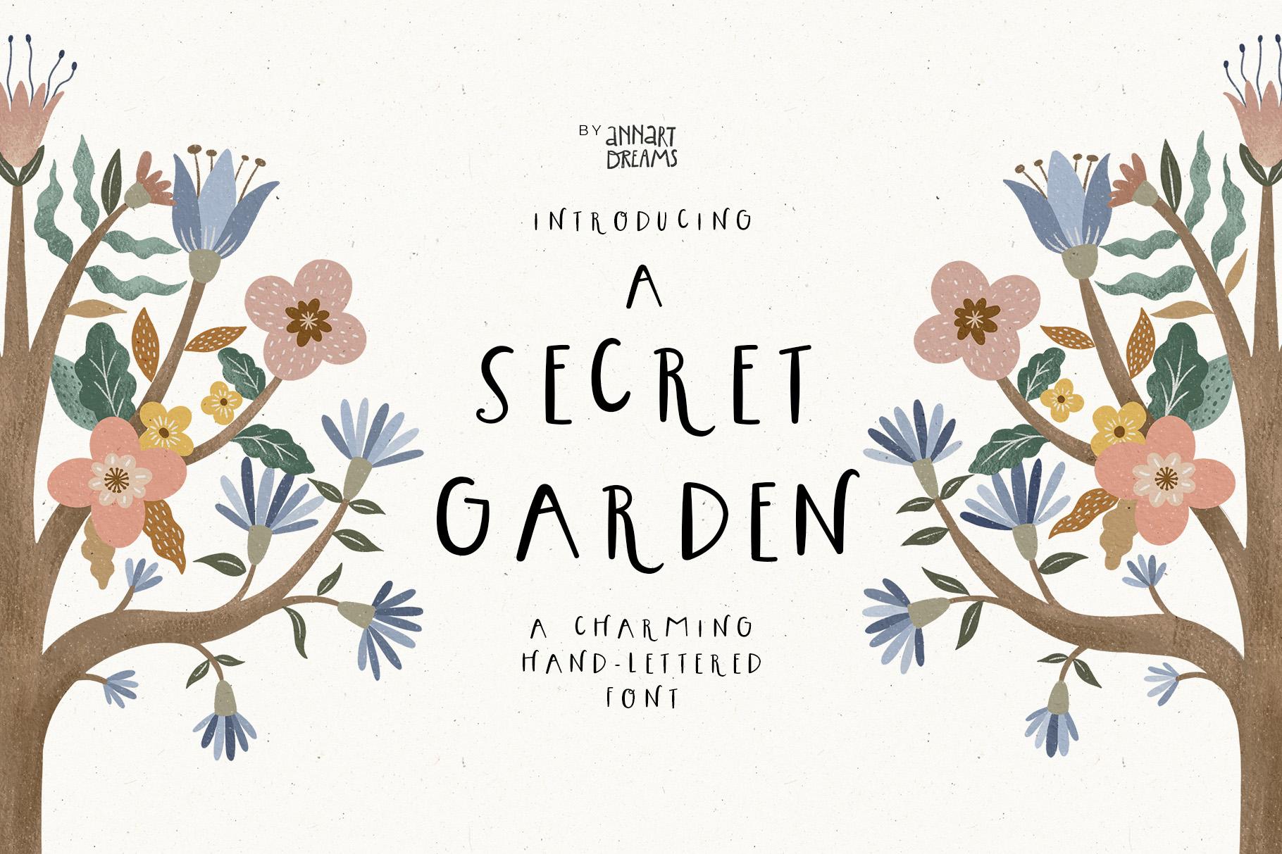 ШРИФТ A Secret Garden