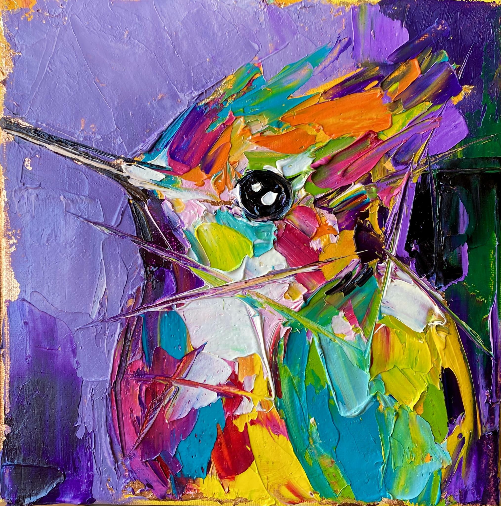 Bird in the golden night