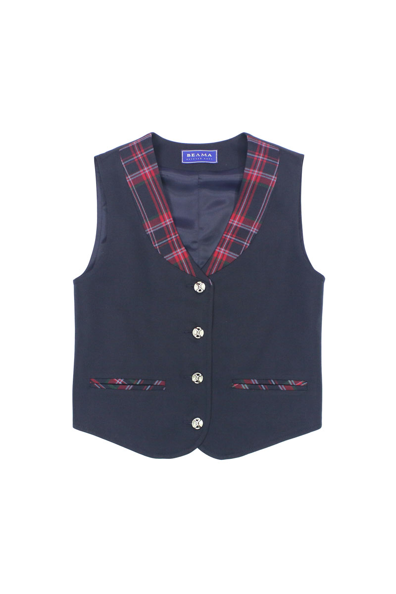NAVY BLUE VEST FOR GIRL, MODEL 103