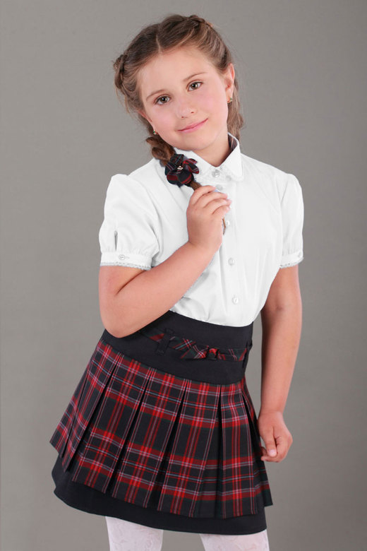 DOUBLE-LAYERED SKIRT FOR GIRL, MODEL 193