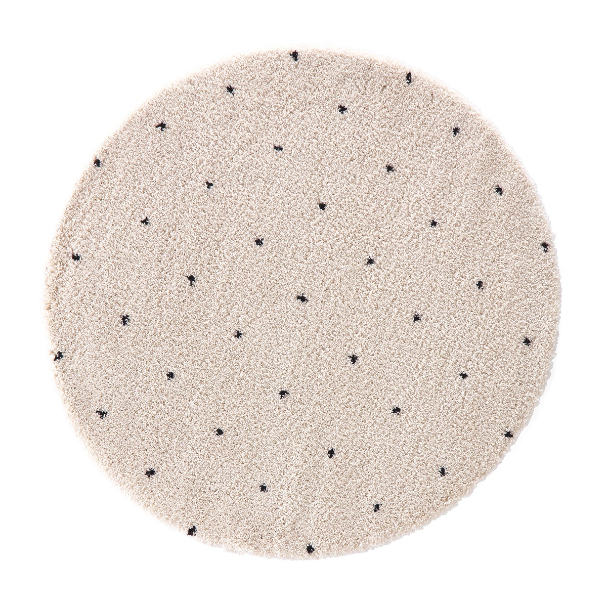 Ковер круглый в горошек в берберском стиле Д200 см