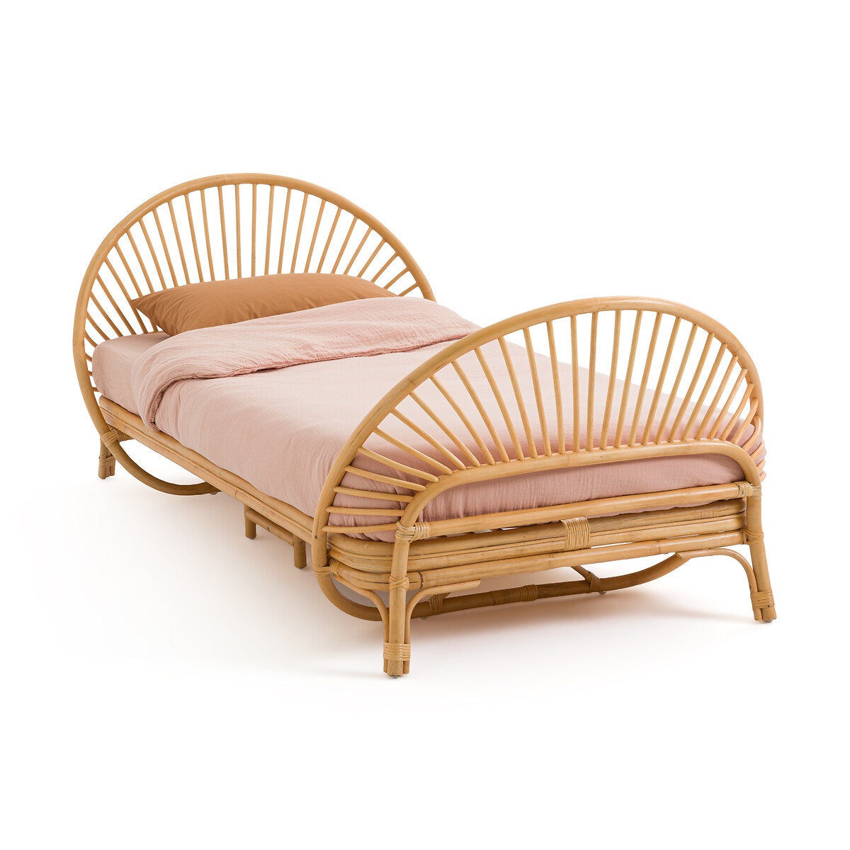 Кровать и кроватное основание из ротанга