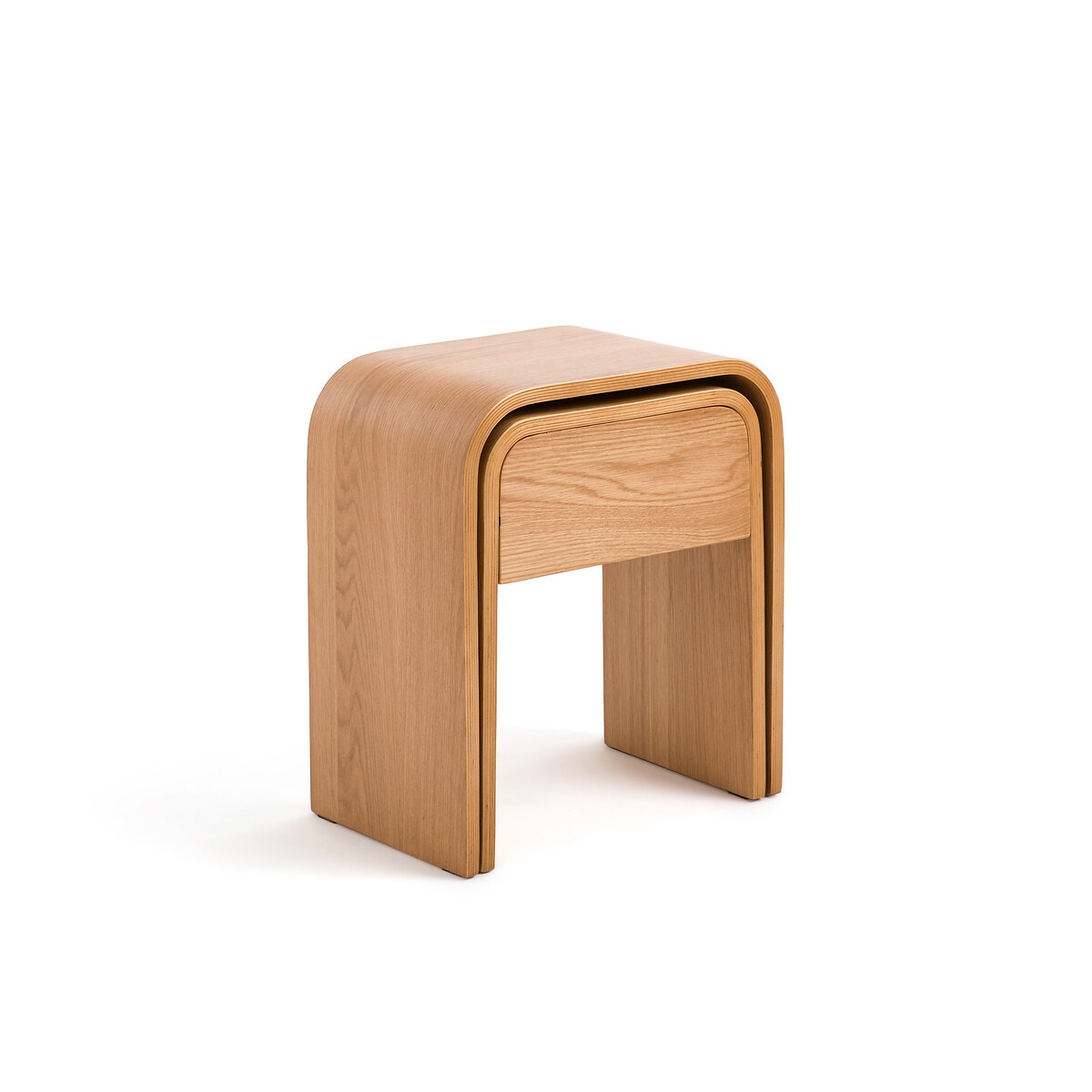 Тумба-"матрешка" прикроватная из шпона дуба