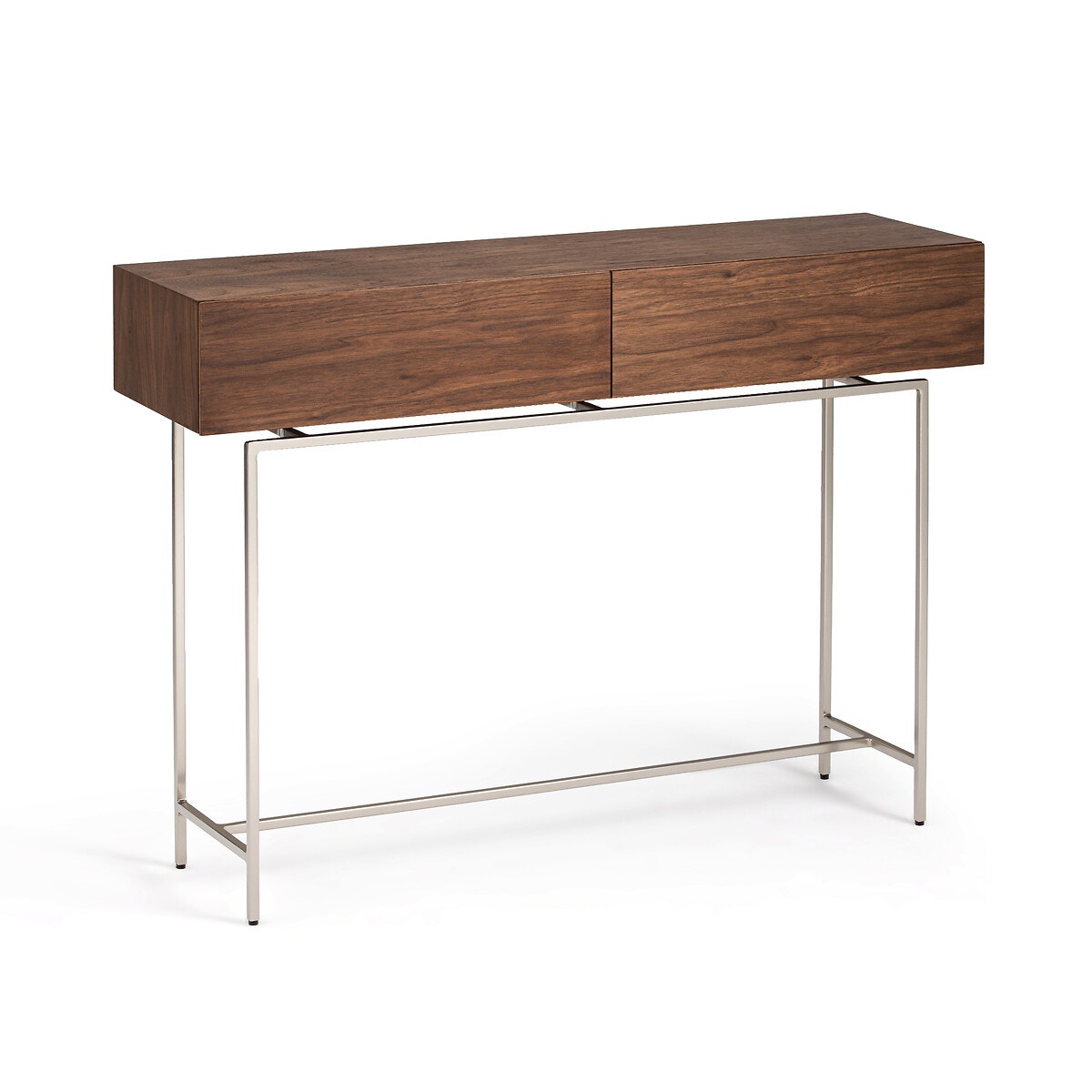 Консоль из орехового дерева с 2 ящиками