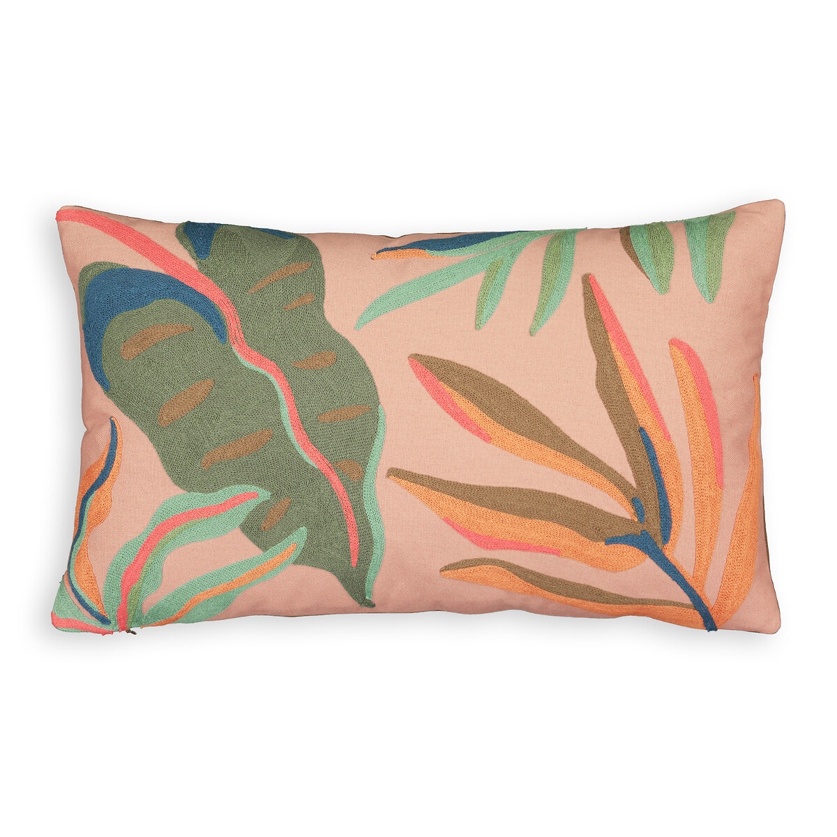 Чехол на подушку с вышивкой прямоугольный