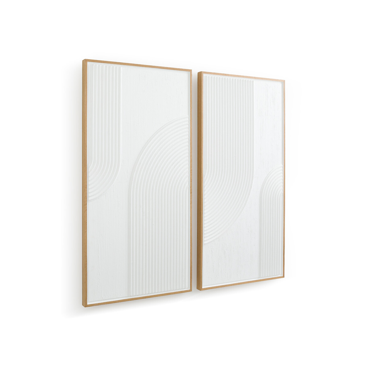 Комплект из двух картин с рифленым узором