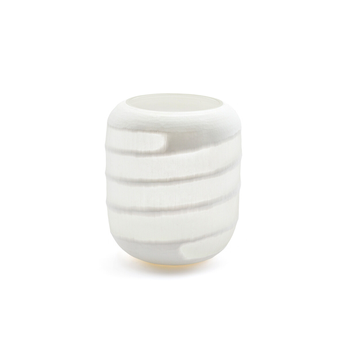 Ваза из матового стекла "кракле"