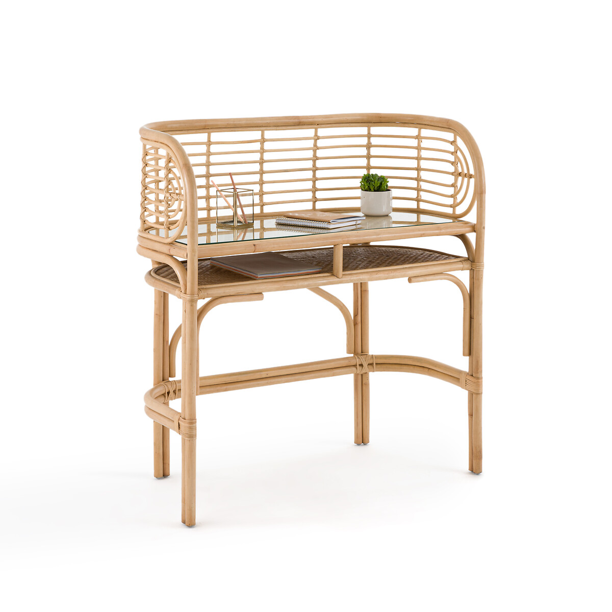 Стол письменный из ротанга