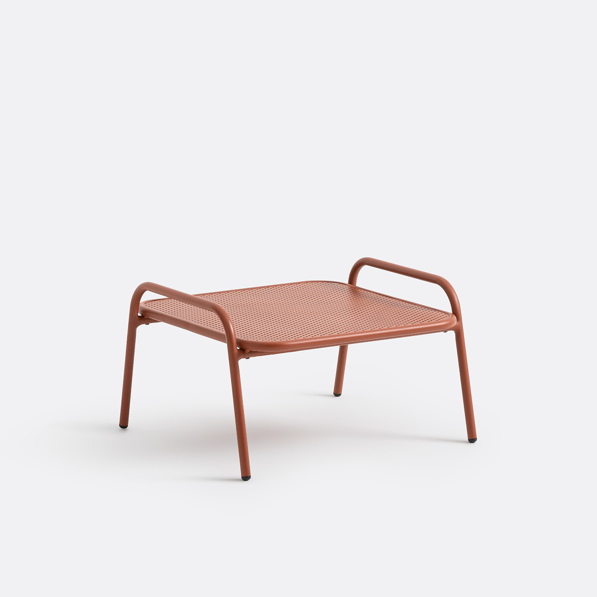 Стол журнальный / подставка для ног из алюминия (терракота)