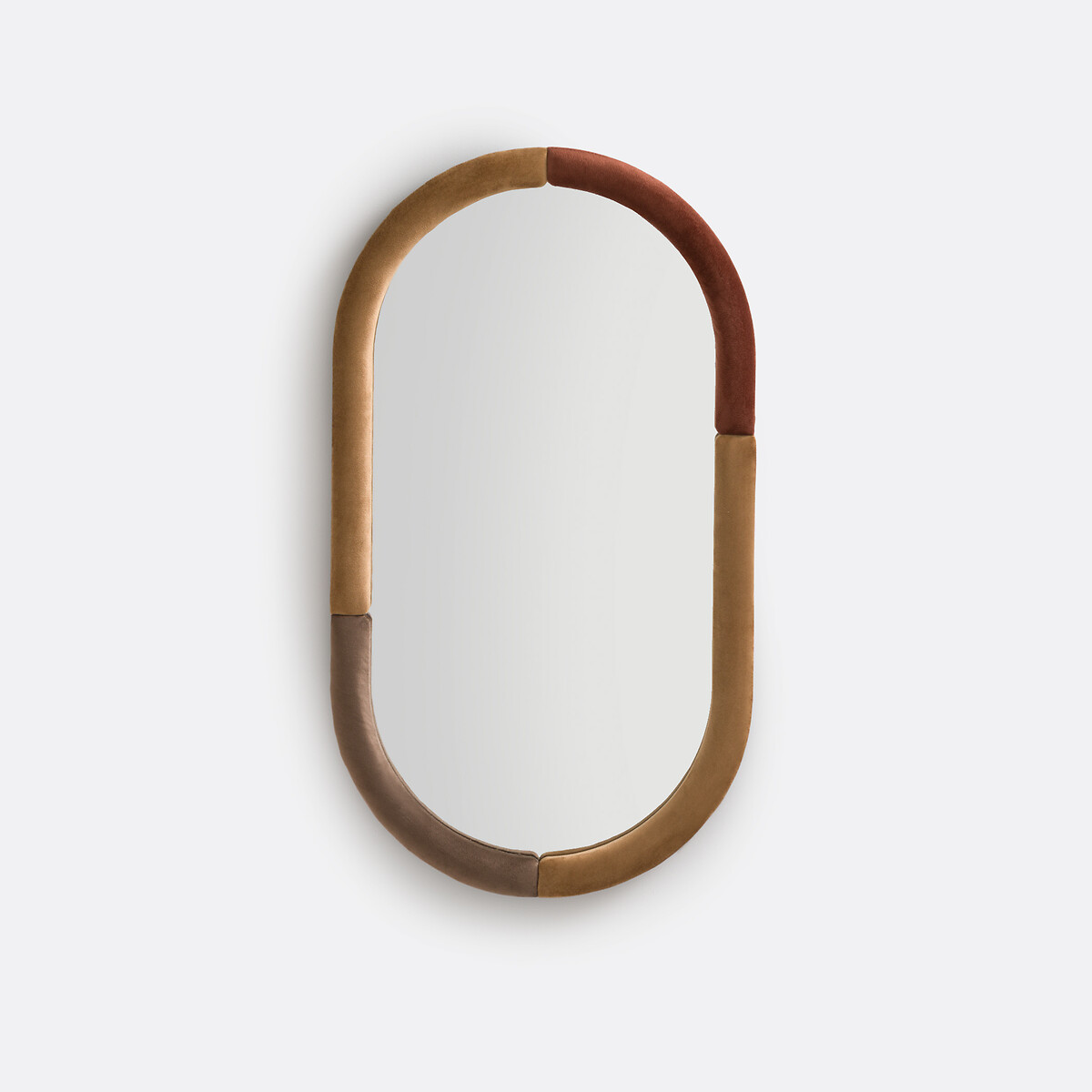 Зеркало с отделкой из велюра 45 x 80 см