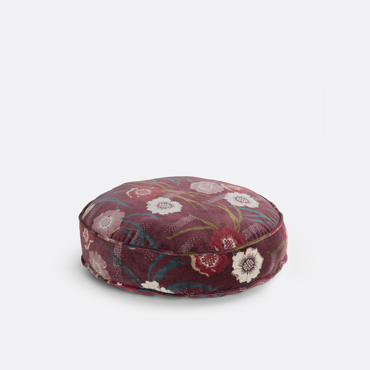 Подушка напольная из велюра, диаметр 50 см