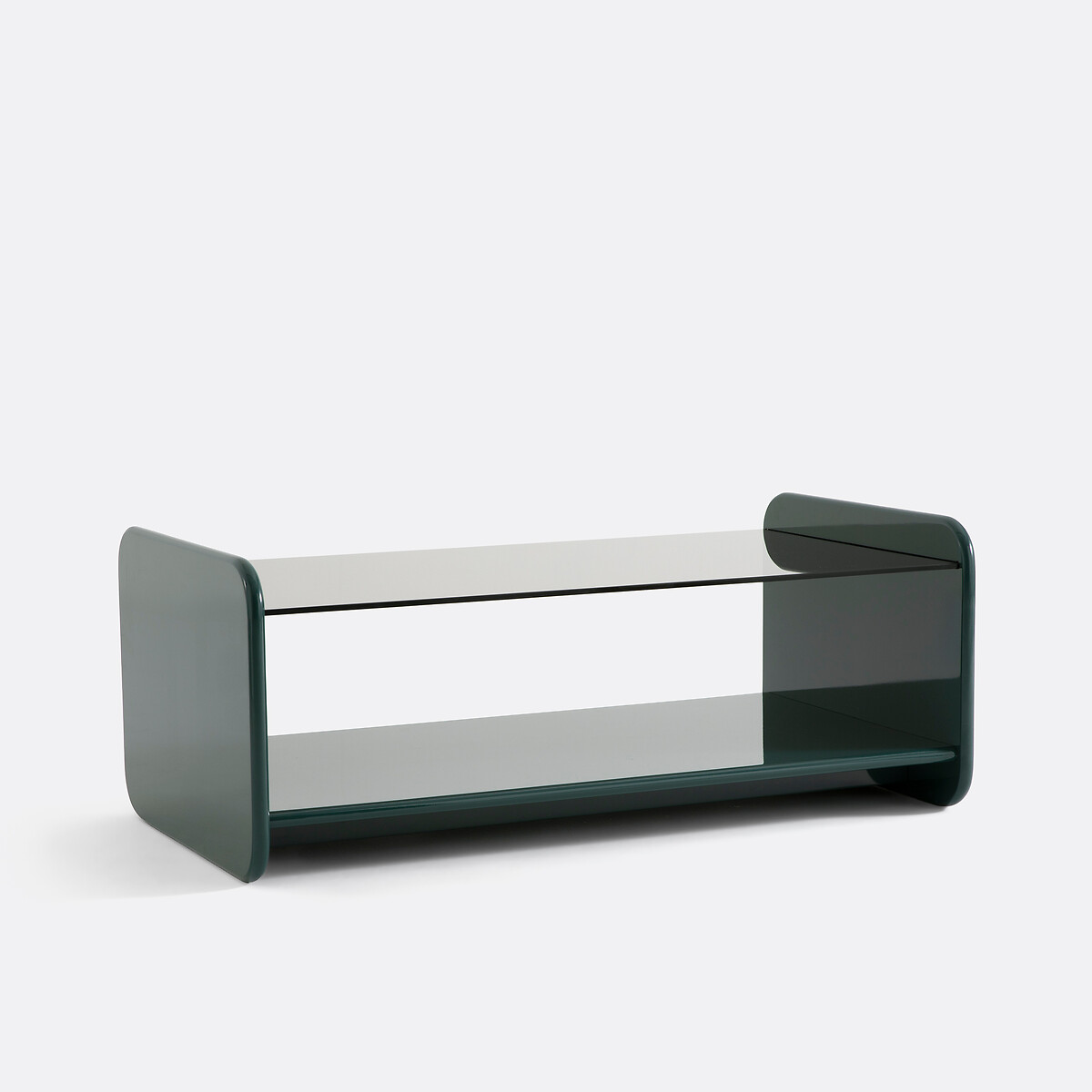 Журнальный столик лакированный с закаленным стеклом