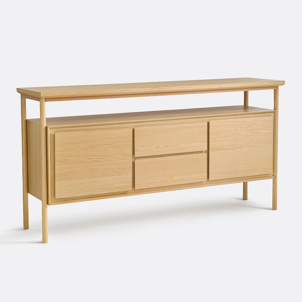 Буфет двухдверный, с 2 ящиками, дубовый шпон