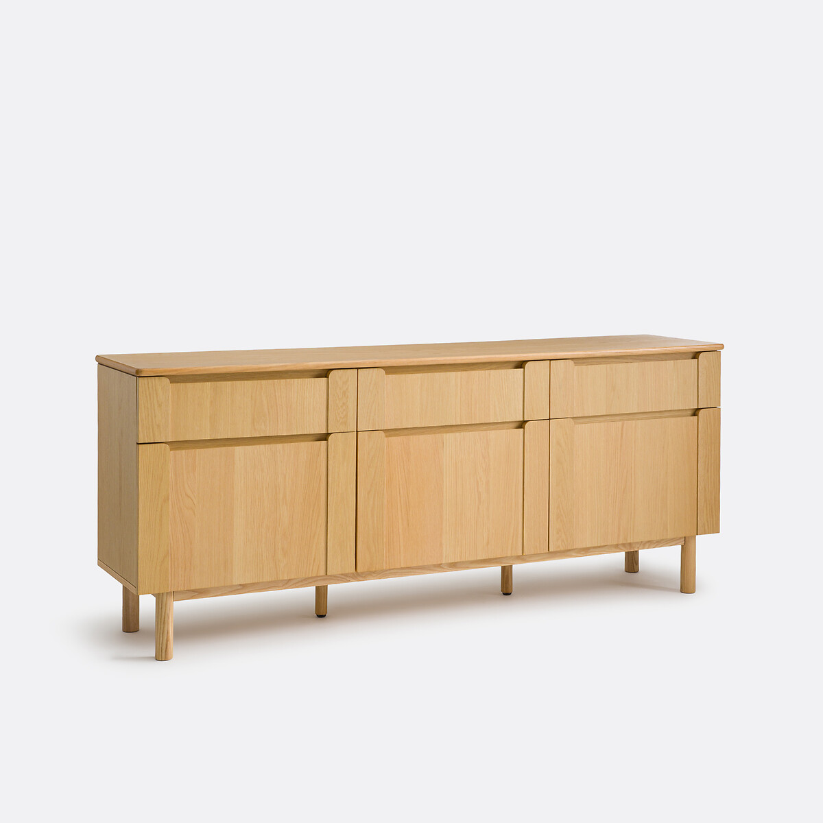 Буфет, шпонированный дубом, 3 дверцы 3 ящика