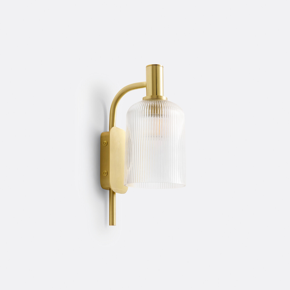 Светильник из латуни и граненого стекла