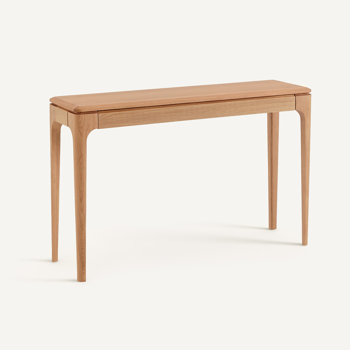 Консоль из массива и шпона дуба, выдвижной ящик