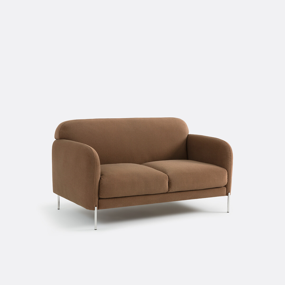 2-местный прямой диван из матового велюрового материала