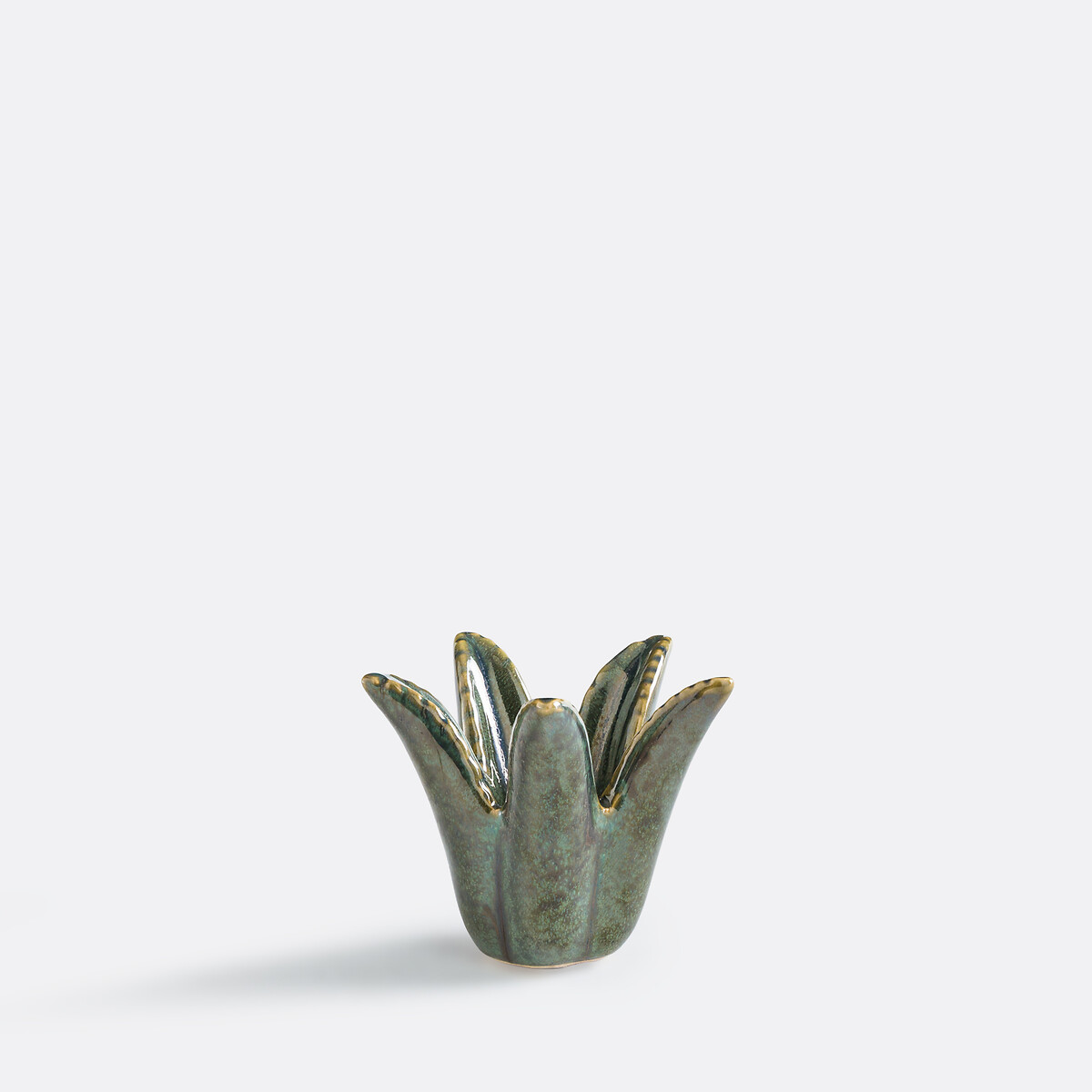 Керамический подсвечник в форме пальмы, высота 8,5 см